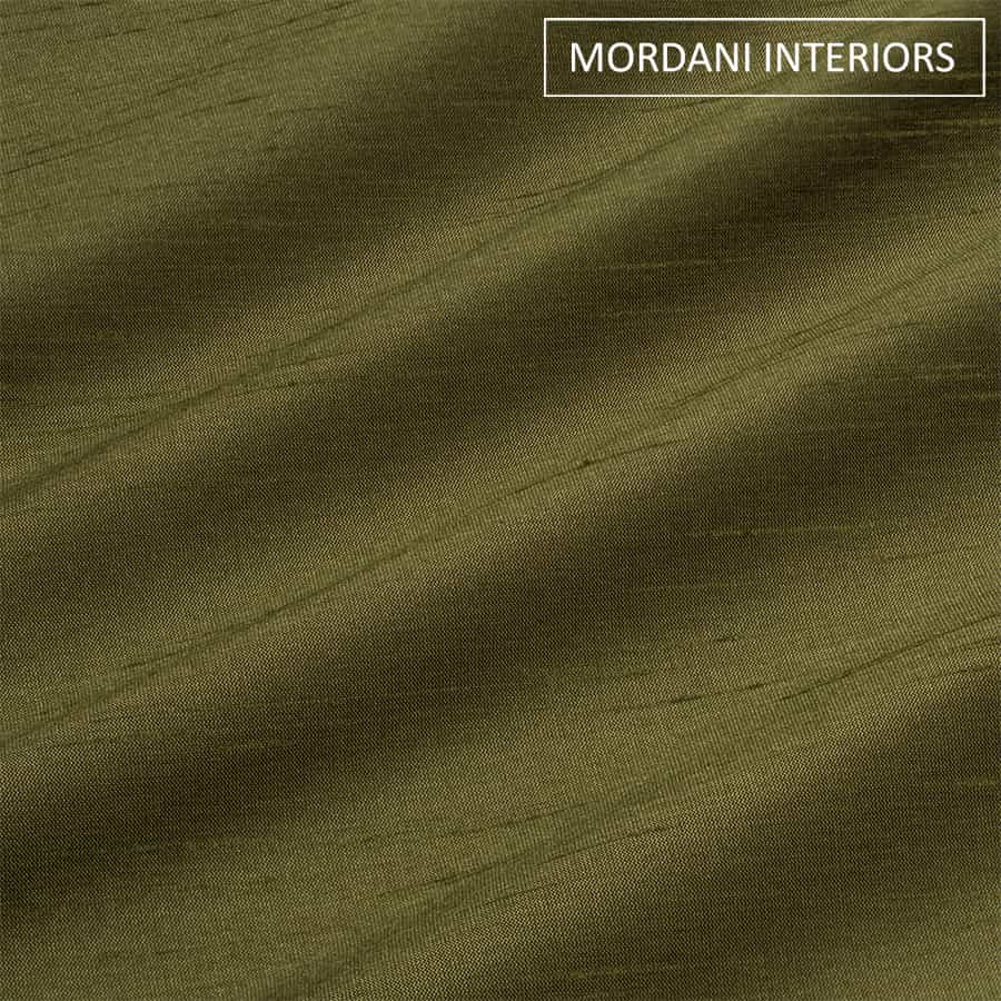 Army Green Silk Curtain and Drapes